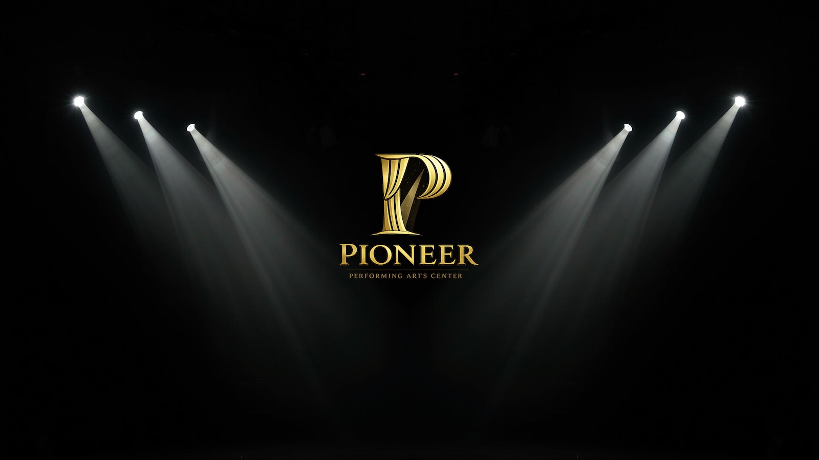 Pioneer Performing Arts Center — stage with spotlights