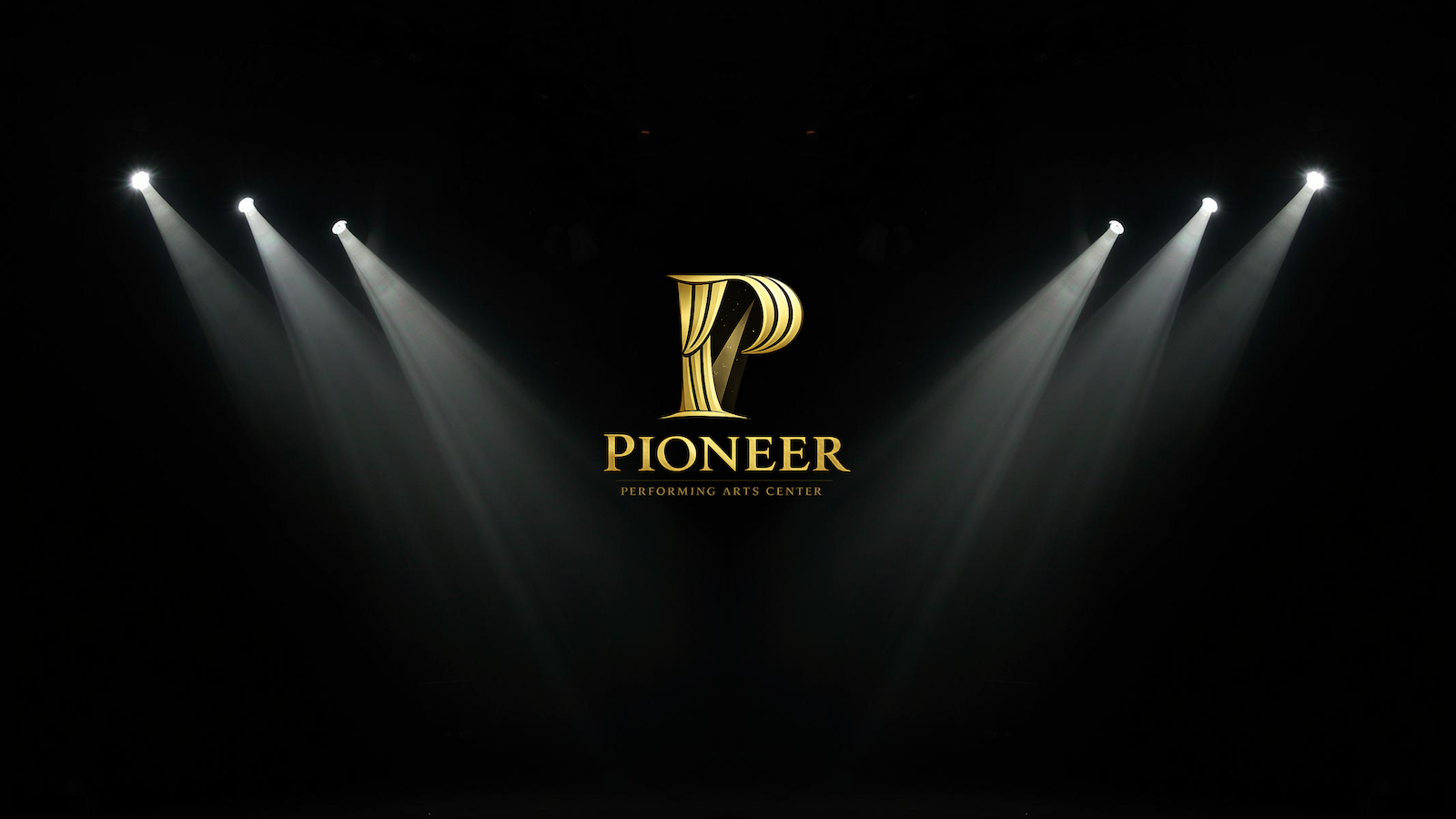 Pioneer Performing Arts Center — stage with spotlights