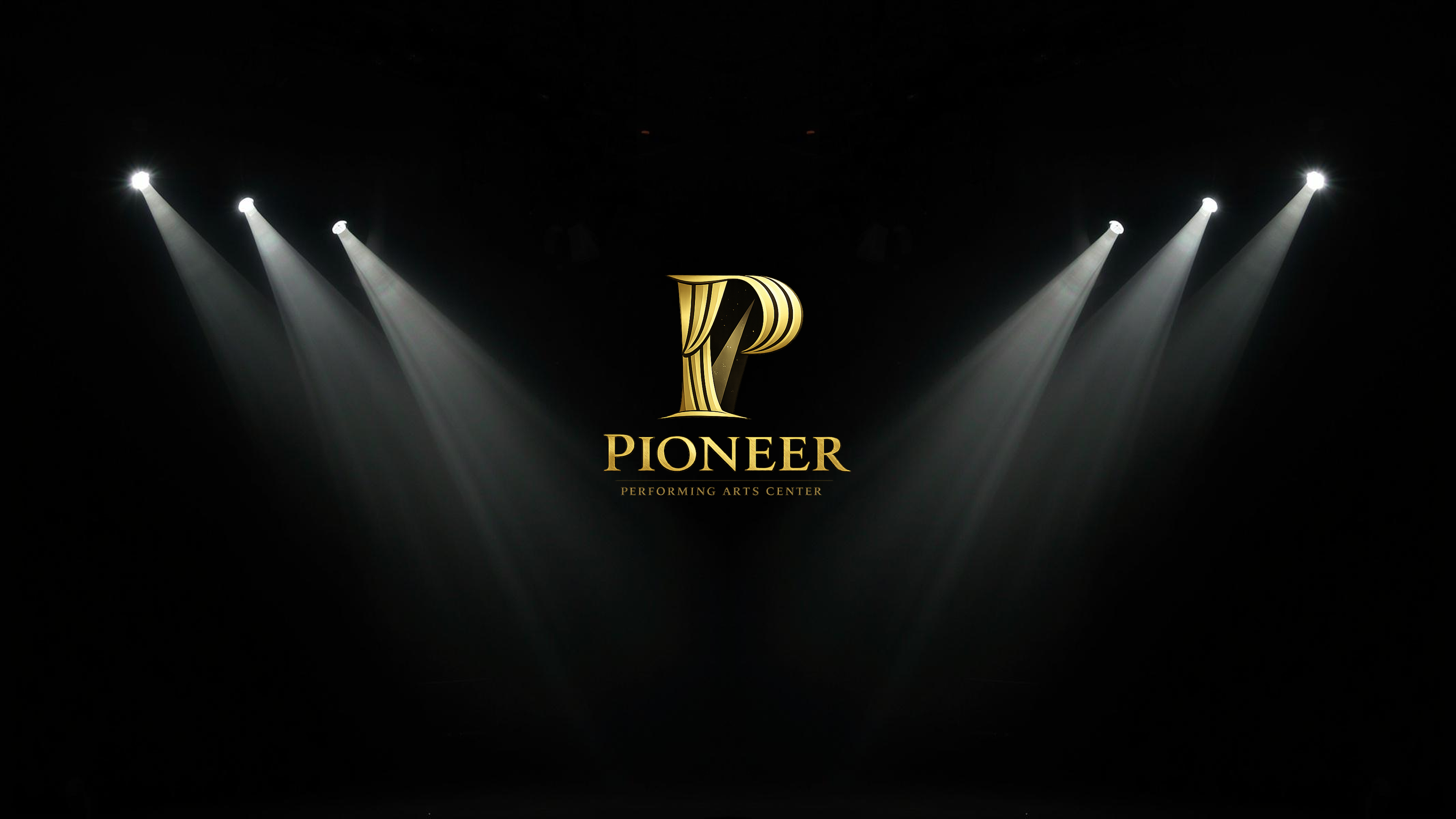 Pioneer Performing Arts Center — stage with spotlights